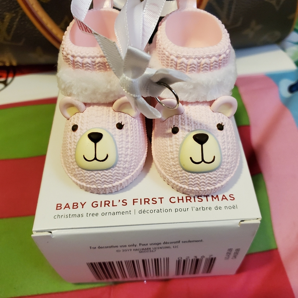 Keepsake Baby Girl's First Christmas Tree Ornament